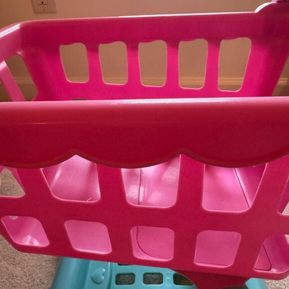 Toy Pink & Blue Grocery Cart - Picture 9 of 9